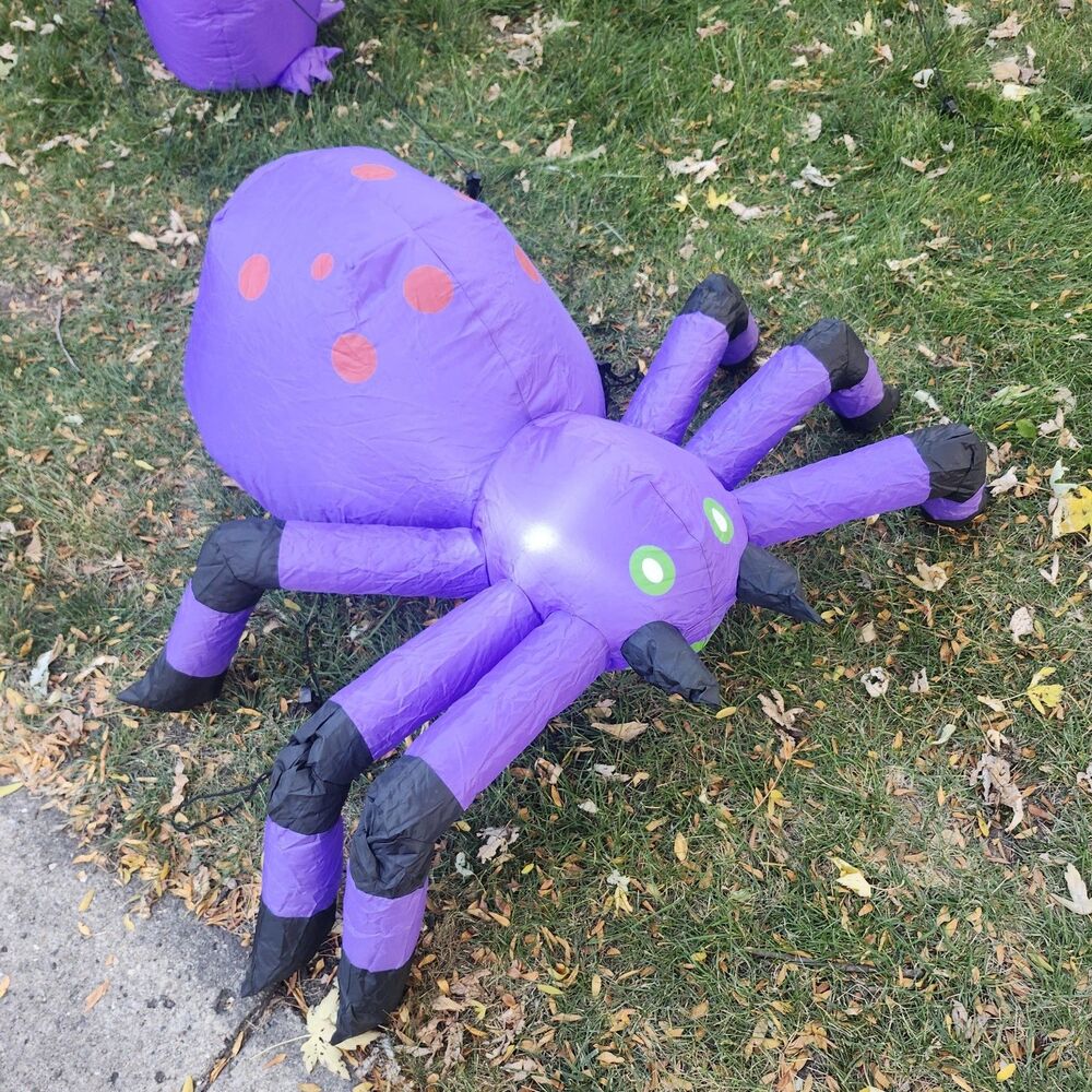 Huntington Home Inflatable Spider Halloween Yard Decoration Light Up Outdoor